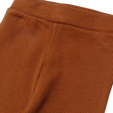 DARK BROWN PANDA PRINTED THERMAL TROUSER PAJAMA